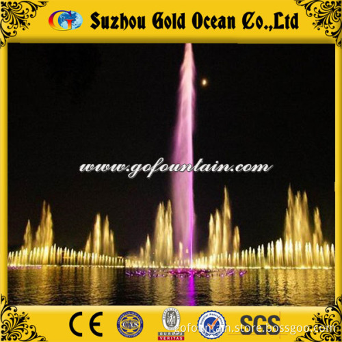 Large Outdoor Floating Water Fountains Floating on Fresh River